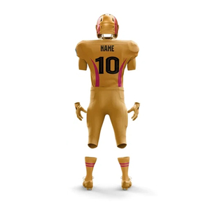 Maillot de football personnalisé avec initiales en twill, kit de football américain sublimé pour jeunes et adultes, uniforme d'entraînement - Product Image 2