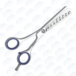 กรรไกรตัดผมสแตนเลสแบบกลับด้านสำหรับช่างตัดผมกรรไกรตัดผมแบบบางออกแบบโลโก้ได้ตามต้องการ - Product Image 4