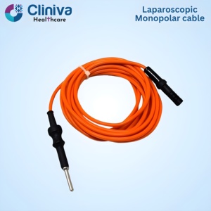 <b>Laparoscopic</b> Monopolar Orange cable 8mm/ 300cm Manual <b>Laparoscopic</b> <b>Instruments</b> Surgical <b>Instrument</b> Set - Product Image 2
