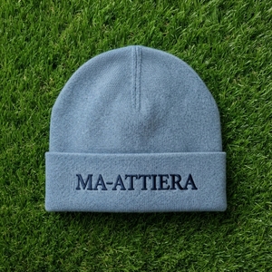 Gorro de Punto Acanalado Azul Claro con Puño, Gorro Cálido de Invierno con Logotipo Bordado Personalizado - Product Image 6