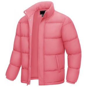 Veste longue matelassée personnalisée pour homme avec panneaux isolants épais, design à capuche, fermeture éclair avant sécurisée, fabrication OEM/ODM - Product Image 1