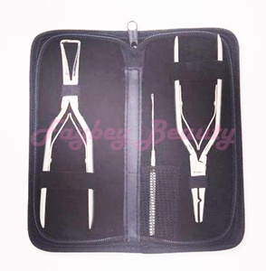 Customized Clamp <b>Hair</b> Extension Pliers Rubber <b>Grip</b> <b>Hair</b> Extension Plier Different Styles <b>Hair</b> Extension Professional Plier Kit - Product Image 6
