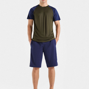 Men <b>Athletic</b> Two Tone Sports Shorts Lightweight Breathable Training Casual Comfortable Summer Activewear Style - Product Image 1