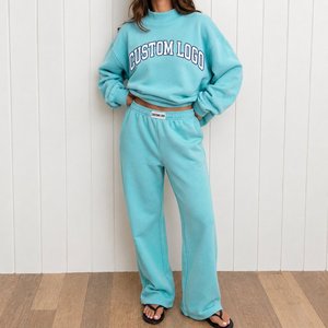 Suéter de punto oversize de cuello alto para mujer, jersey de cuello redondo, sudadera cómoda y a la moda para ropa casual - Product Image 3