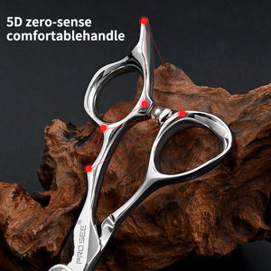 Ensemble professionnel de ciseaux à effiler et de ciseaux de coupe en acier inoxydable pour barbiers, 6 pouces, acier inoxydable professionnel pour cheveux - Product Image 5