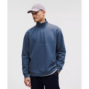 OEM état stable pull à demi-fermeture éclair pour hommes veste en jersey molletonné décontracté col montant manches longues sweat à capuche extérieur ODM - Product Image 1