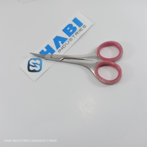 <b>Chrome</b> Polish Embroidery Scissors Custom Threading Shears Straight Sharp Stainless Steel Mini Right-Handed Cuticle Care Children - Product Image 1