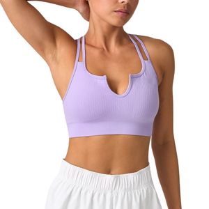 Soutien-gorge de sport sans couture pour femme, dos à bretelles, côtelé, pour gym, yoga, fitness, entraînement, vêtements de sport, logo personnalisé, fournisseur OEM en gros - Product Image 5