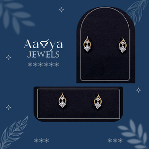 Boucles d'oreilles en diamant brillant cultivé en laboratoire de 10 carats, clarté VVS-VS, or massif 9 carats, certifiées HRD, collection de luxe pour la Journée de la Femme - Product Image 2