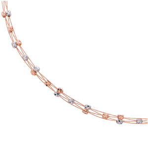 Collar de cadena rígida con diamantes CZ de oro de 18 quilates para mujer, joyería clásica de la India, precio al por mayor. - Product Image 6