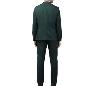 Men's Business <b>Suit</b> British Style Single Breasted Notched Collar Flat Front <b>Button</b> Fly Anti-Wrinkle Woven Polyester Regular Fit - Product Image 2