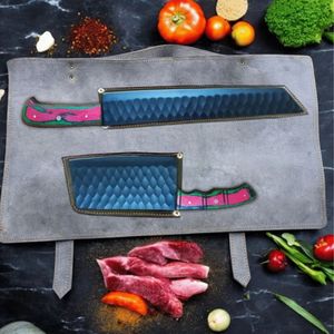 Ensemble de couteaux de cuisine multifonctionnels avec lames en acier inoxydable, poignées ergonomiques pour la cuisine quotidienne et la découpe des aliments - Product Image 6