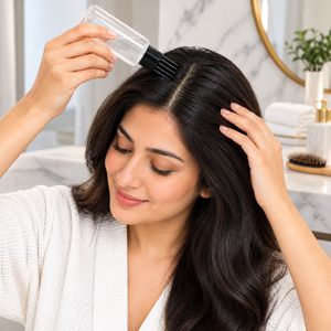 Soins des cheveux, flacon applicateur à peigne en PET de 100 ml |   Contenant vide transparent pour huile capillaire, sérum, traitement du cuir chevelu et application facile au quotidien - Product Image 3
