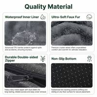 Coussin orthopédique respirant, écologique, lavable, imperméable, avec housse amovible, mousse haute densité, pour soulager les articulations, pour chien et chat d'intérieur