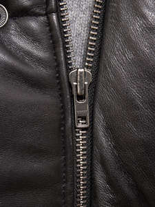 เสื้อแจ็คเก็ตหนังวัวคุณภาพสูงสำหรับผู้ชาย แบบพองตัว มีปกตั้ง กันน้ำ กันลม ให้ความอบอุ่นในฤดูหนาว - Product Image 4