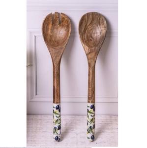 Couverts en bois faits à la main pour la maison, l'hôtel et le restaurant – Ensembles de couverts de table en bois pour la cuisine - Product Image 4