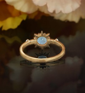 Bague Alexandrite en Argent Sterling 925, Bague de Fiançailles et de Mariage Vintage, Bijou de Luxe à Changement de Couleur, Cadeau Idéal pour Elle - Product Image 3