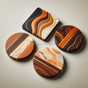 นําเสนอคอลเลกชันรอยัลโอ๊ค ที่รองแก้วไม้อะคาเซียทํามือ สี่เหลี่ยมและวงกลมเพื่อความน่าสนใจที่หรูหราตลอดกาล - Product Image 3