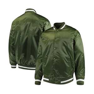 Chaqueta Bomber Varsity de Satén |   Parche Bordado Personalizado |   Chaqueta de Entrenador de Equipo |   Precio de Fábrica al por Mayor - Product Image 3