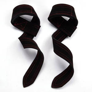 Sangles de poignet en cuir robustes avec logo personnalisé pour l'entraînement de musculation, antidérapantes, pour la force de préhension en salle de sport - Product Image 1