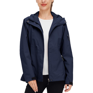 <b>Pink</b> Hooded Windbreaker <b>Jacket</b> Unisex <b>Waterproof</b> Sporty Zipper Closure Solid Color Regular Fit Winter Outdoor Wear - Product Image 1