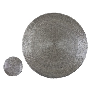 Sets de table et sous-verres en perles de verre faits main de luxe, décoration de table, sets de table perlés, sous-verres, sets de table pour salle à manger - Product Image 5