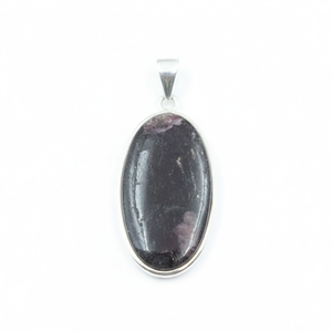 Colgante de Plata de Ley 925 con Cabujón Ovalado de Piedra de Sangre Natural, Hecho a Mano, Chapado en Oro Rosa y Oro Amarillo, Joyería de Piedra Curativa para Ella - Product Image 1