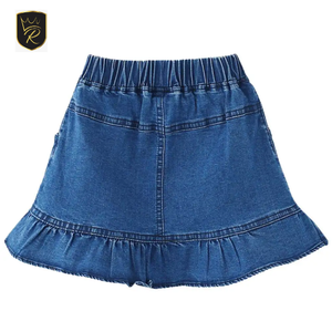 Jupe en jean ample et décontractée pour femme, taille haute, coupe droite, à boutons, unie, respirante, style vintage streetwear pour l'automne - Product Image 5