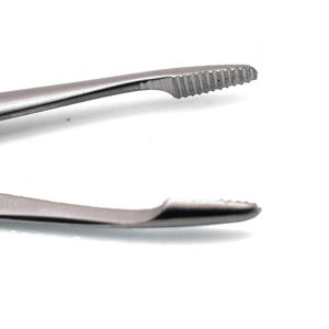 Pinzas Micro Alligator Dentadas de Acero Inoxidable de 5.5 Pulgadas para Cirugía de Oído y Senos, Uso Hospitalario - Product Image 3