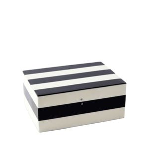 Caja de Joyería Rectangular Moderna con Incrustaciones de Resina Negra y Banda Dorada, Nuevo Diseño, Decoración para Sala de Estar, al Mejor Precio - Product Image 6