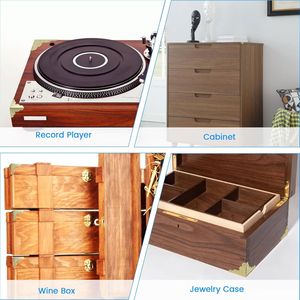 Protezioni Angolari Decorative in Metallo Dorato Anticato 2,5x2,5 cm, Confezione da 12, per Mobili, Scatole e Gioielli - Product Image 2