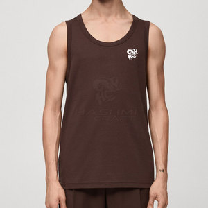 เสื้อกล้ามแฟชั่นสไตล์ OEM สำหรับผู้ชาย ผ้าคอตตอนผสมเนื้อนุ่ม ใส่ได้ทุกวัน สตรีทแวร์ทันสมัย - Product Image 2