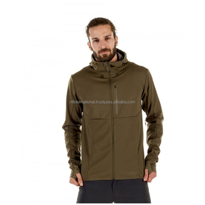 <b>Mens</b> Custom Softshell Fleece Long Stand Collar <b>Summer</b> Waterproof Windbreaker <b>Coat</b> with Zipper Pocket Softshell Jackets - Product Image 2
