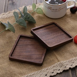 Wholesale ILAHI's Eco-Friendly Brown Square Wooden Coaster Classic Design Tabletop Protective Accessory Customizable Size Home - Product Image 5