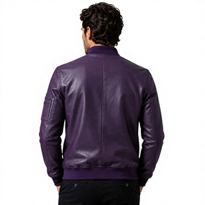 Veste en cuir de mouton Ever Glow pour homme, coupe ajustée, décontractée, respirante, imperméable, réversible, coupe-vent, écologique, taille plus - Product Image 2