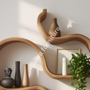 Sérénité Fluide : L'étagère murale sinusoïdale Lixora Infinity - Product Image 2