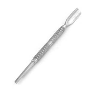 Pousse-cuticules haute performance en acier inoxydable, outil professionnel double extrémité pour le soin des ongles, manucure et pédicure - Product Image 1