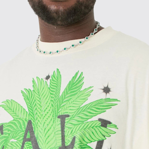 T-shirts de sport pour hommes en gros, imprimés en relief, personnalisables, confortables, 100 % coton, tissu tricoté respirant et à séchage rapide - Product Image 5