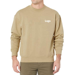 เสื้อสเวตเชิ้ตคอกลม แขนยาว ผ้าฝ้ายฟลีซ 100% ระบายอากาศได้ดี มีซับใน แบบสวมหัว ยูนิเซ็กซ์ ลายเรียบ สำหรับฤดูหนาว รับผลิตแบบ OEM - Product Image 1