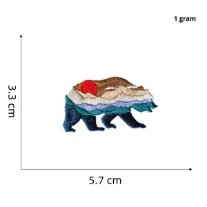 Patch brodé DIY thermocollant, autocollant personnalisé avec logo, badge auto-agrippant Velcro, patch 3D gonflé à repasser pour vêtements et chapeaux - Product Image 4