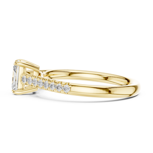 Anillo de Diamante Cultivado en Laboratorio de Lujo Personalizado Aries Jewel, Oro Amarillo de 14K, VS VVS DEF, Corte Radiante, Anillo Solitario para Uso Diario - Product Image 4