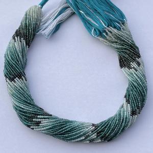Perles facettées en Grandidierite naturelle micro-bleu vert foncé de 2 mm, 3 mm, 4 mm, qualité AAA, certifiées IGI, vente en gros de bijoux en vrac - Product Image 3