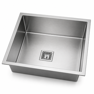 Brushed Stainless Steel Single Bowl Undermount <b>Kitchen</b> <b>Sink</b> 304 Grade Rectangular Modern <b>Sink</b> - Product Image 1