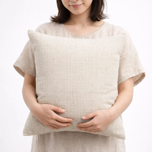 Funda de Almohada de Mezcla de Cáñamo y Algodón de Alta Calidad, Bordado Personalizado, Cierre de Cremallera, Venta al por Mayor, Tailandia - Product Image 1