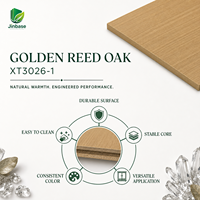 Panneau MDF mélaminé Jinbase Golden Reed Oak 18 mm E0 1220x2440 mm, panneau de fibres à densité moyenne pour armoire de cuisine, placard