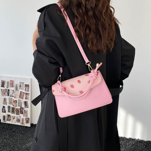 <span class=keywords><strong>Borsa</strong></span> a tracolla con manico intrecciato e pochette coordinata, decorata con foulard in seta, <span class=keywords><strong>borsa</strong></span> elegante in stile francese per resort e showroom - Product Image 4