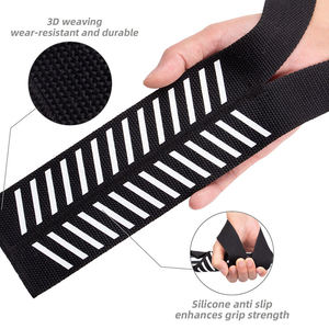 สายรัดข้อมือยกน้ำหนักแบบหนาพิเศษ ระบายอากาศได้ดี เป็นมิตรกับสิ่งแวดล้อม ผลิตจากผ้าฝ้าย สำหรับออกกำลังกาย ยูนิเซ็กซ์ เหมาะสำหรับยกน้ำหนักในยิมและเดดลิฟท์ - Product Image 2