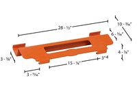 Attache universelle pour transpalette, largeur fixe et réglable, outil de poussée et de tirage de palettes orienté latéralement, personnalisable OEM