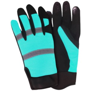 Gants à doigts entiers en polyester antidérapants pour l'extérieur unisexe toutes saisons blanc noir - Product Image 4
