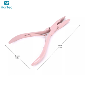 Pince à micro-anneaux de haute qualité pour extensions capillaires, outils professionnels à double poignée en caoutchouc pour une utilisation facile - Product Image 2
